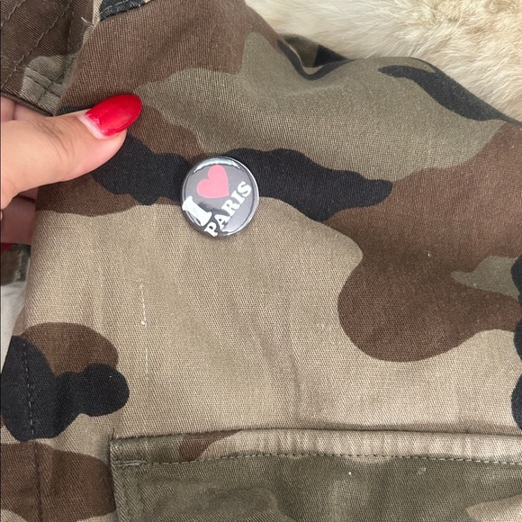 History Repeats Army Jacket size 10 Multi-color pattern, Made in ITALY - Picture 10 of 11